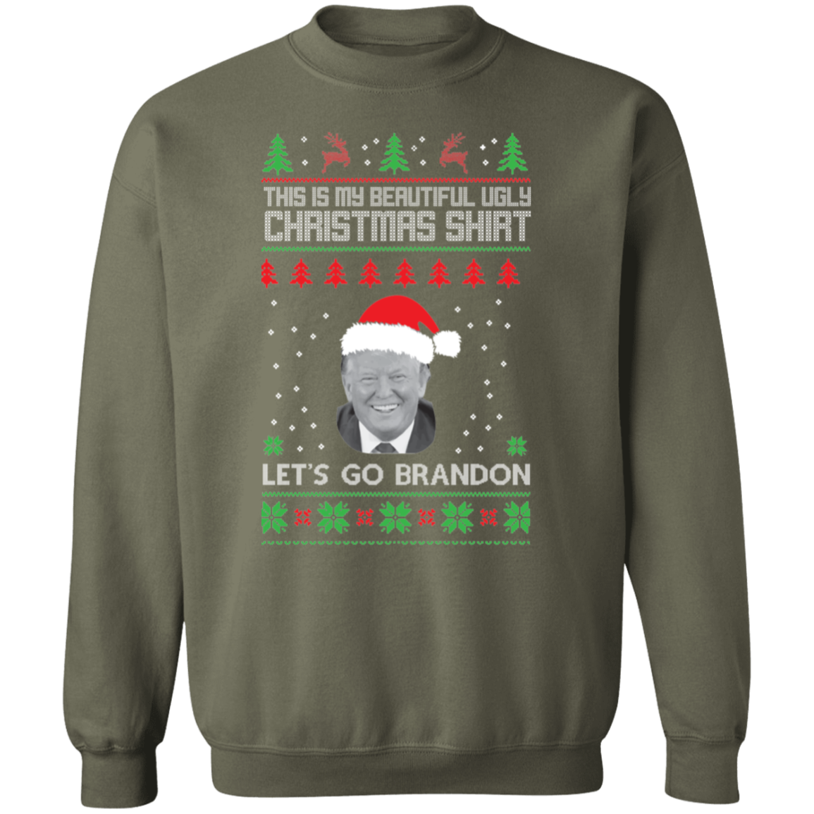 Ugly Christmas Sweatshirt Brandon