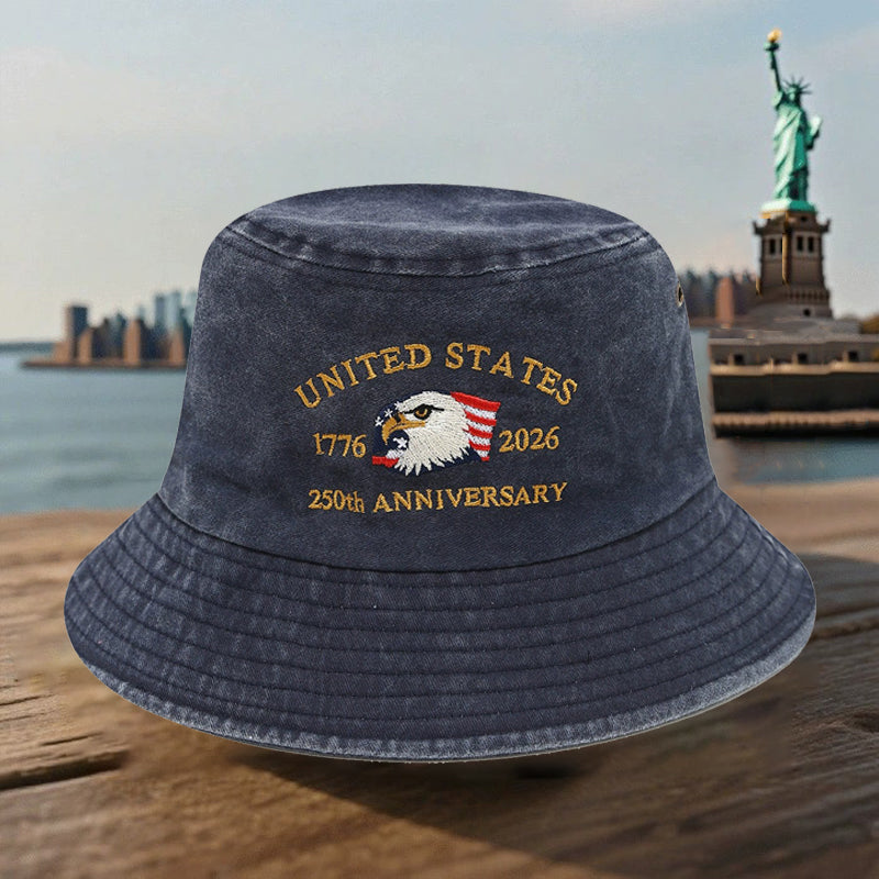 USA 250TH Bucket Style Anniversary Hats - 10% Discount on Multiple Hat Purchases