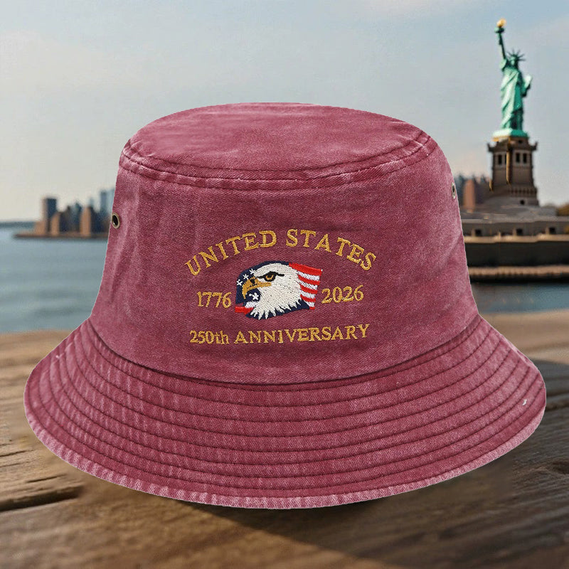 USA 250TH Bucket Style Anniversary Hats - 10% Discount on Multiple Hat Purchases