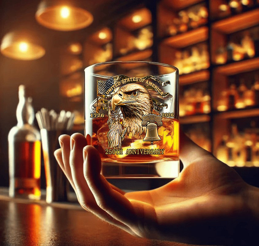 USA 250Th Anniversary Whiskey Glasses