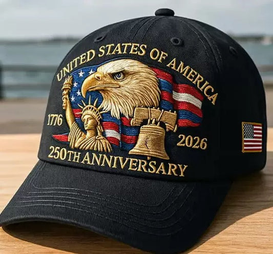 USA 250TH Anniversary Hats - 10% Discount on Multiple Hat Purchases