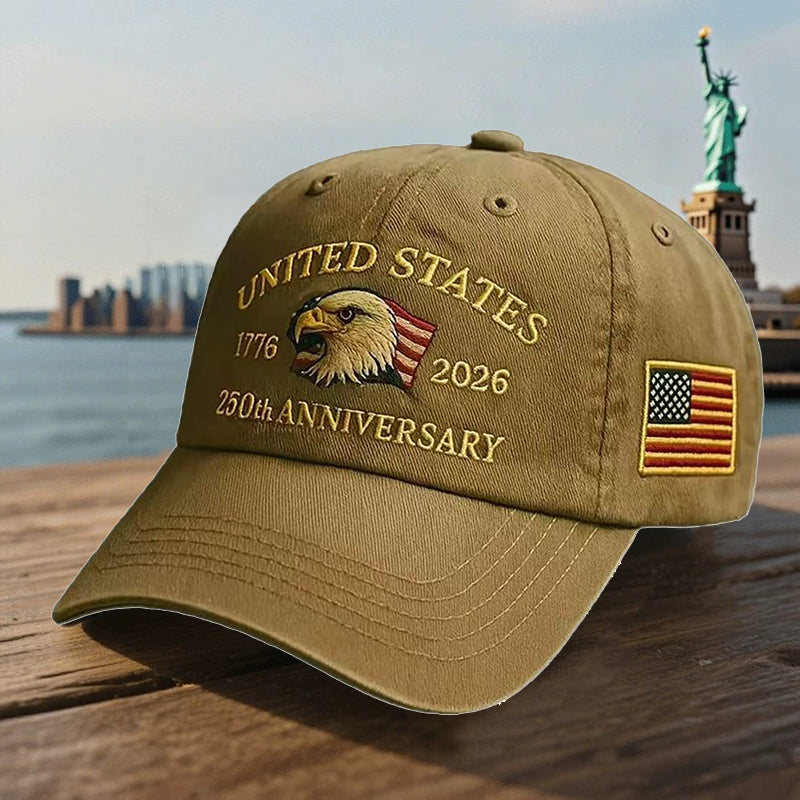 USA 250TH Eagle Anniversary Hats - 10% Discount on Multiple Hat Purchases
