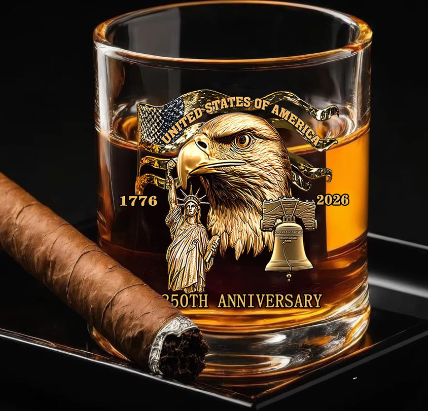 USA 250Th Anniversary Whiskey Glasses