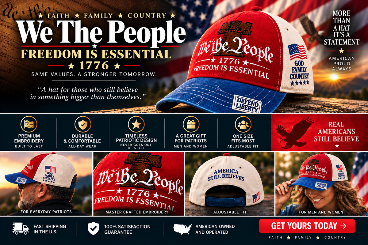 We The People - Freedom Is Essential Hats