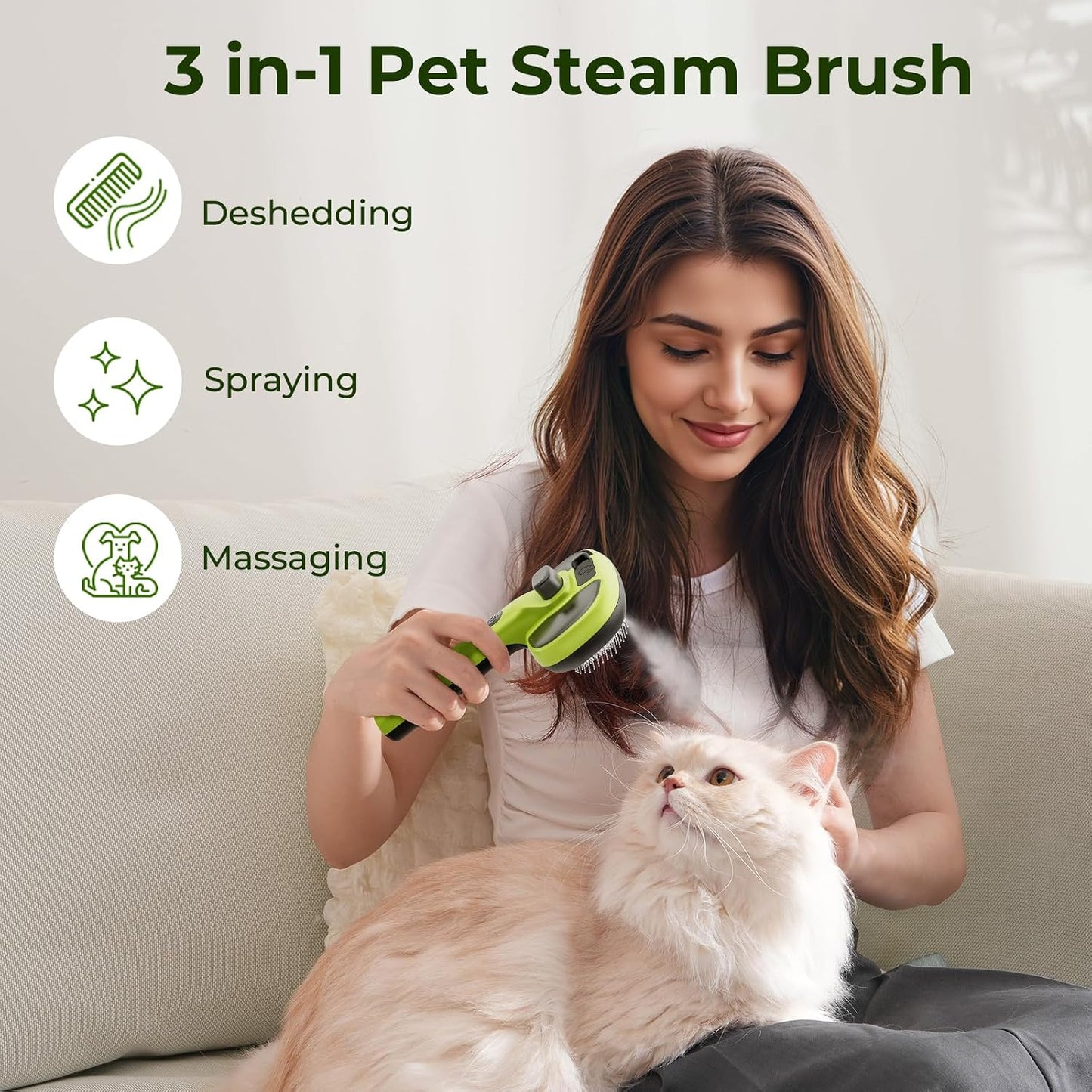 Gentle Grooming Mist Brush - 10% Discount on Multiple Pet Brushes